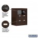 Salsbury Cell Phone Storage Locker - 3 Door High Unit (8 Inch Deep Compartments) - 6 A Doors - Bronze - Surface Mounted - Resettable Combination Locks